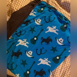 Kickee Pants Cowboy Toddler Blanket